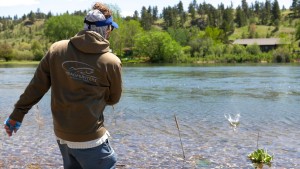 Missouri River rock skipping