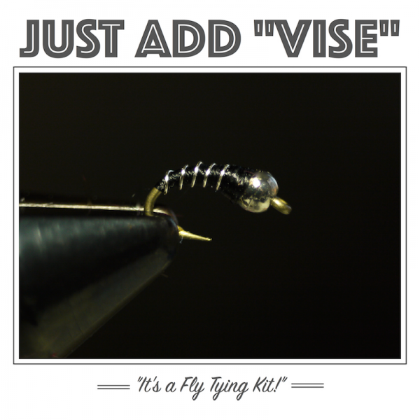 Zebra Midge fly tying kit