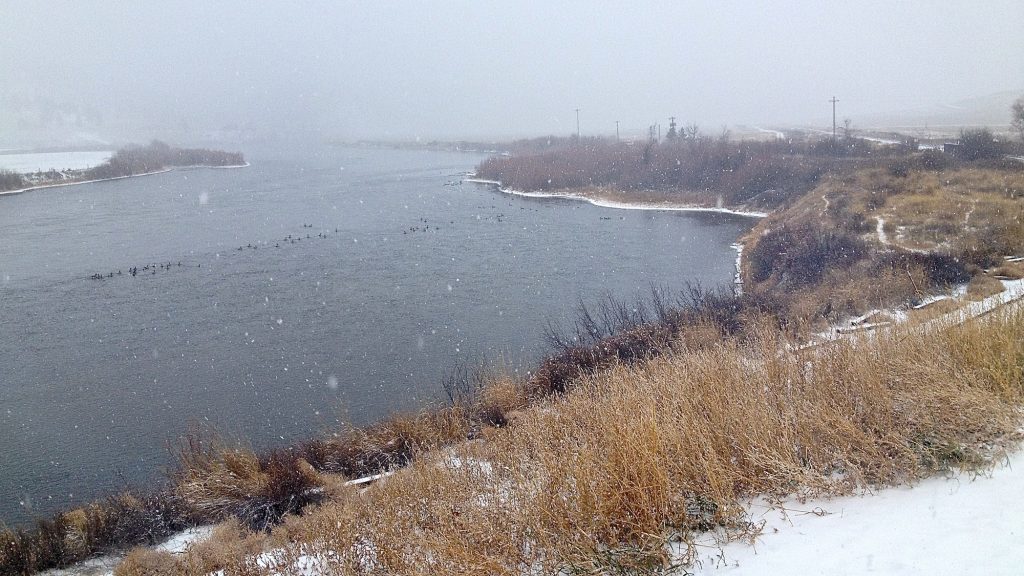 Montana's Missouri River Winter Image