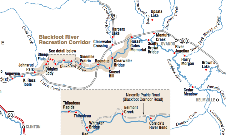 Blackfoot River Map