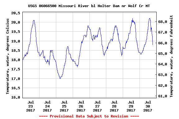 July 31 Missouri River Fishing Report