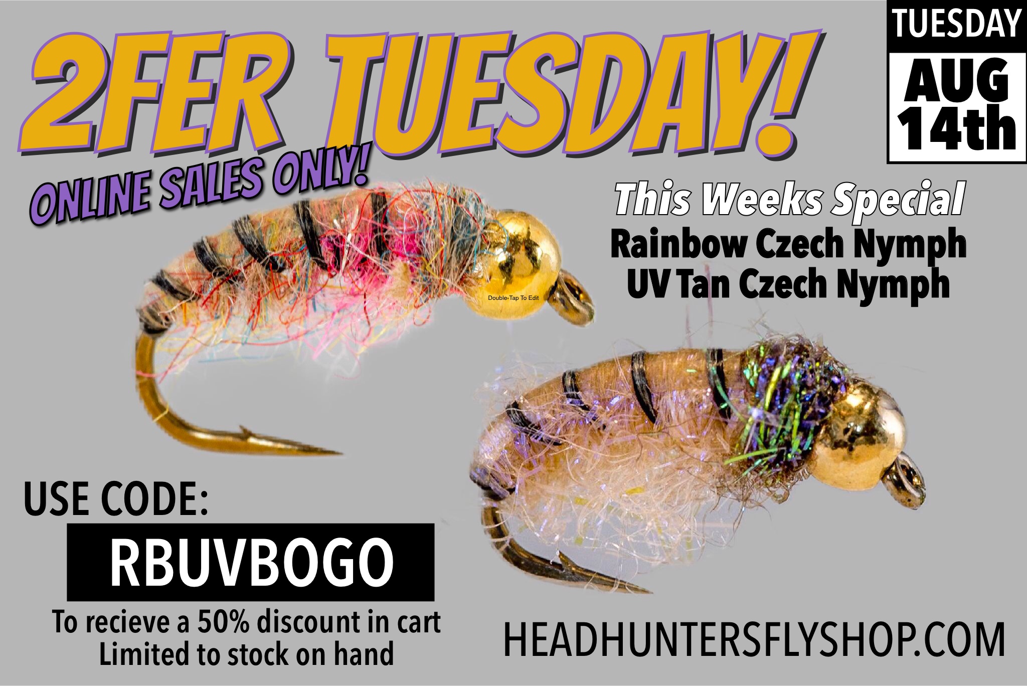 2FER TUESDAY Czech Nymph BOGO