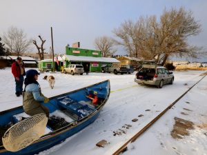 Drift Boat Sledding